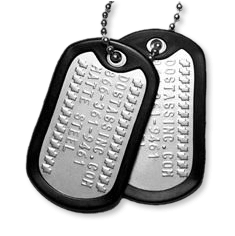 millitary syle dog tags for dogs
